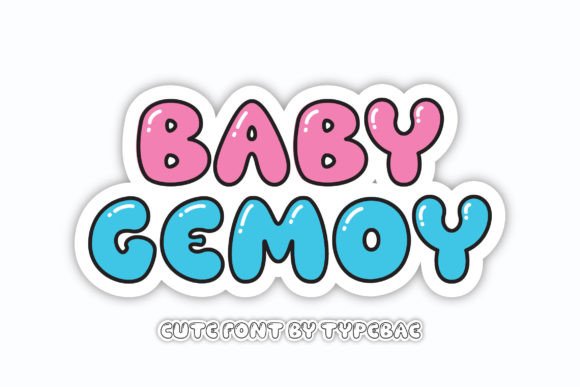 Baby Gemoy: A Playful Bubble Font for Creative Projects