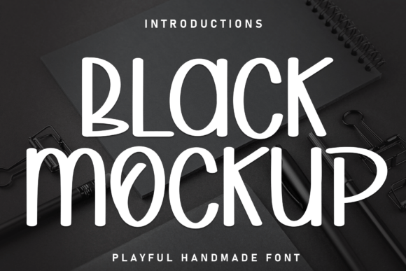 Black Mockup: The Quirky Display Typeface for Modern Creatives