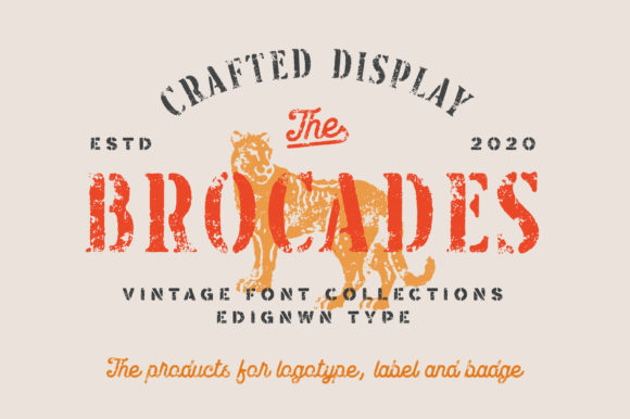 Brocades: A Vintage Font Collection for Modern Branding