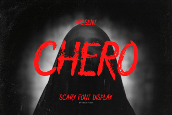 Chero: A Spooky Horror Font for Eerie Designs