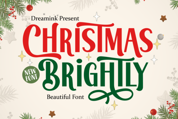 Christmas Brightly: A Festive Display Typeface