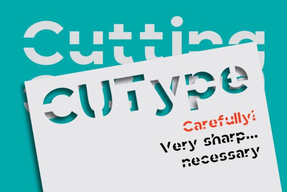 Cutype: The Bold Font Built for Crafting and Cutting