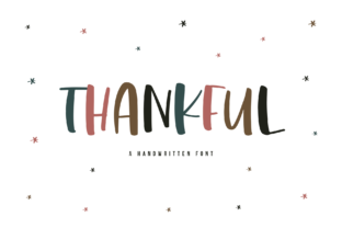 Embracing Warmth: The Thankful Handwritten Typeface