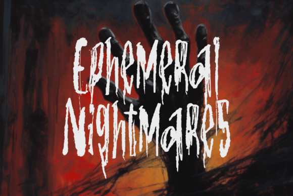 Ephemeral Nightmares: A Font That Bleeds Horror