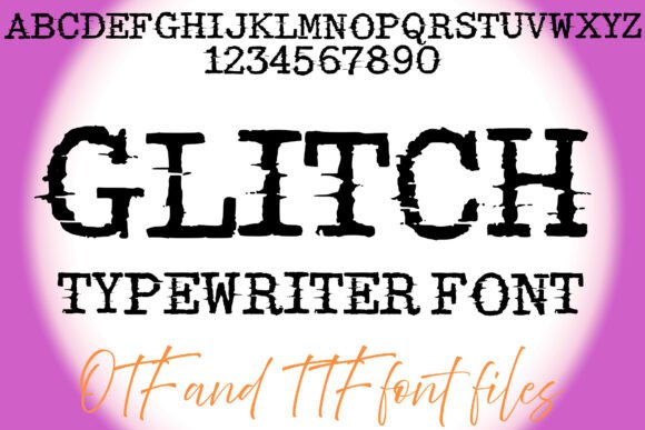 Glitch Typewriter: Distressed Digital Type for Bold Projects