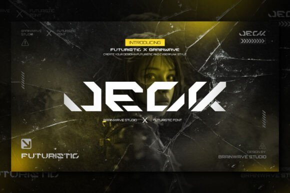 Jeck: A Typeface Forged in Neon and Code