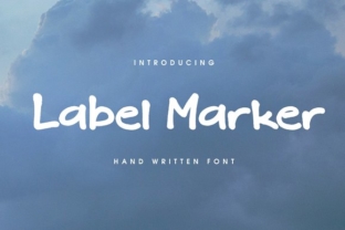Label Marker: The Handcrafted Font with a Story to Tell
