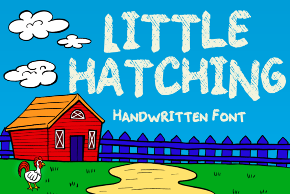 Little Hatching: The Playful Farm Font with a Cool, Casual Vibe