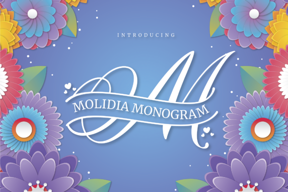Molidia Monogram: A Modern Calligraphic Typeface