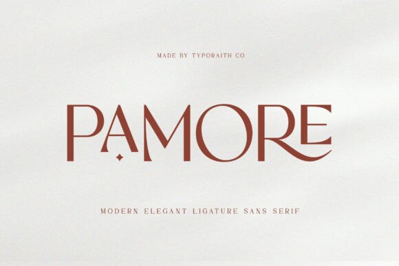 Pamore: Redefining Elegance in Modern Typography