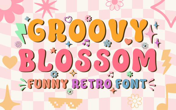 Rediscovering the Charm of Groovy Blossom Font
