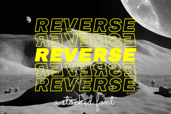 Reverse: A Creative Font for Bold Branding