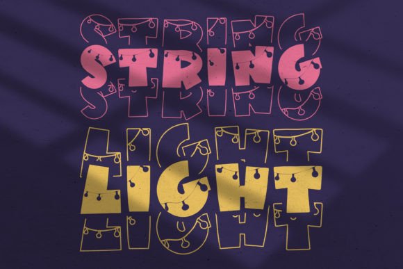 String Light: The Modern Display Font for Creative Branding
