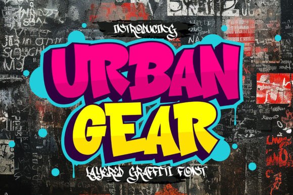 Urban Gear: The Graffiti Font That Commands Attention