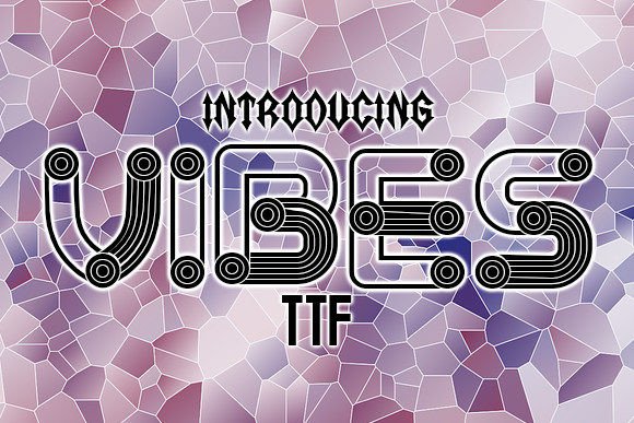 Vibes: A Structural Typeface for Bold, Modern Design